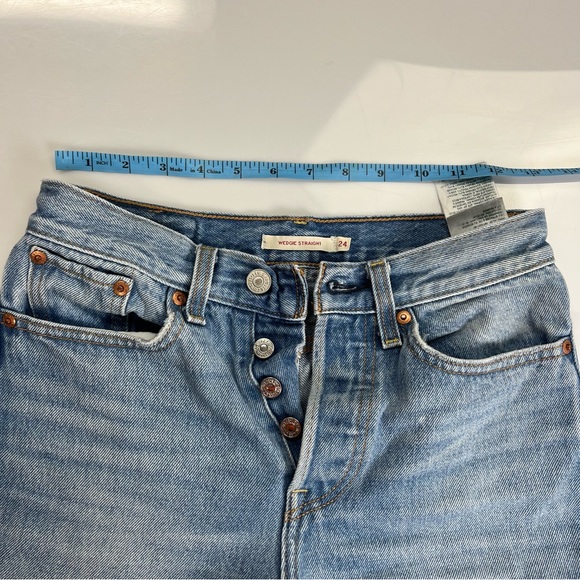 Levi Strauss women’s wedgie straight jeans 24 L7-20 - Picture 4 of 4